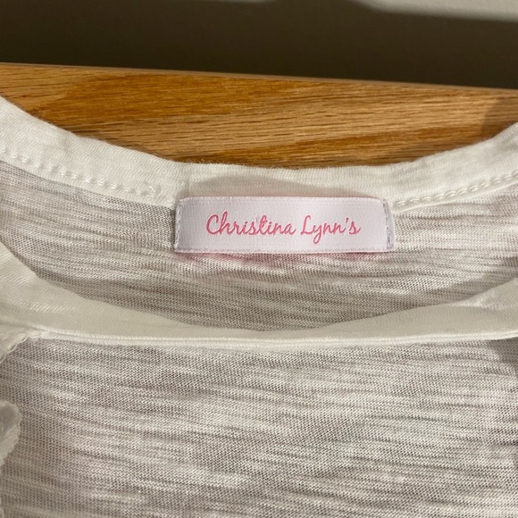 Olivaceous White Cut Out Short Sleeve T-Shirt - Picture 4 of 9